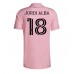 Inter Miami Jordi Alba #18 Kopio Koti Pelipaita 2023-24 Lyhyet Hihat